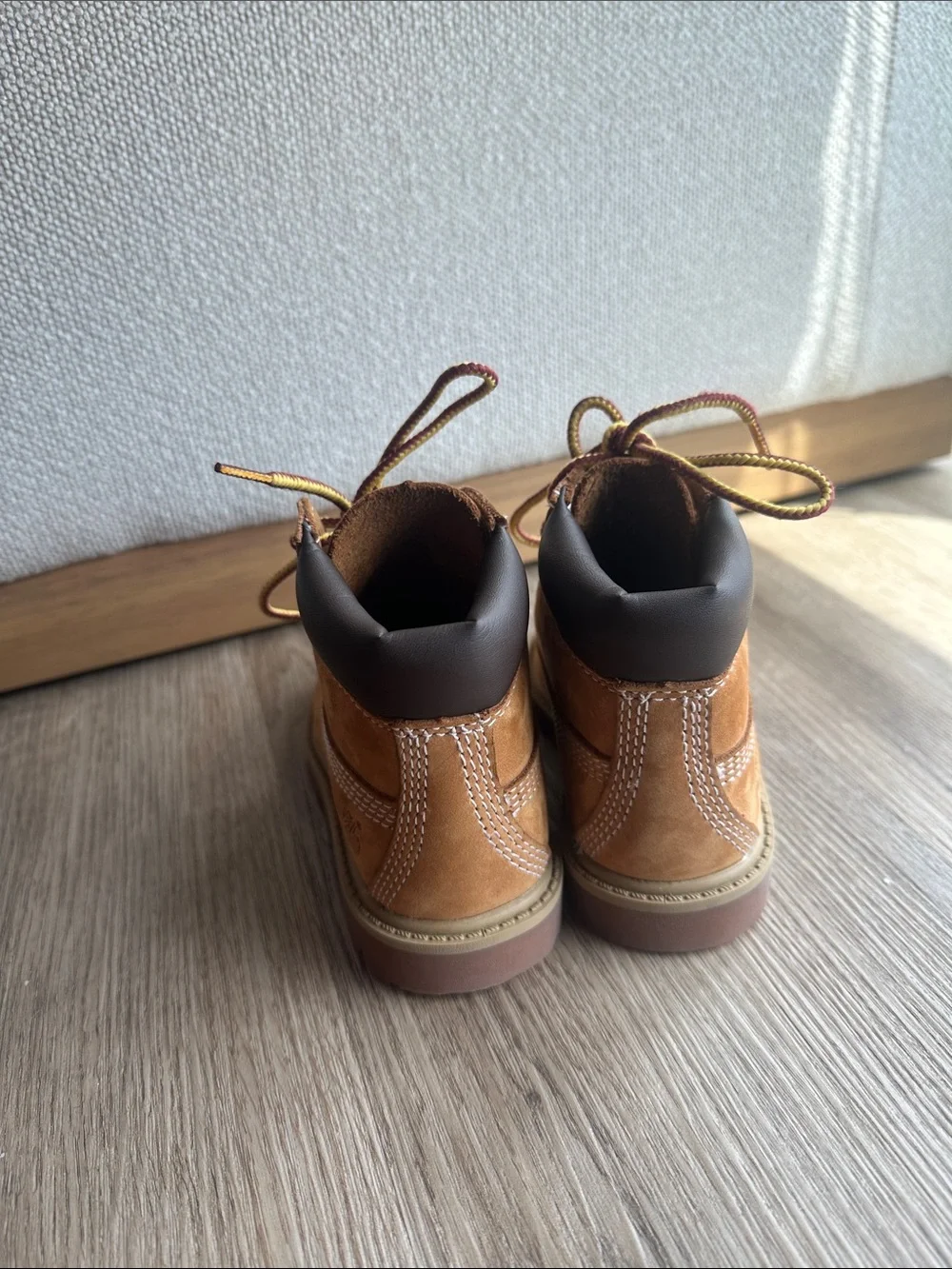 Timberland Kids Tan Suede Lace-Up Boots